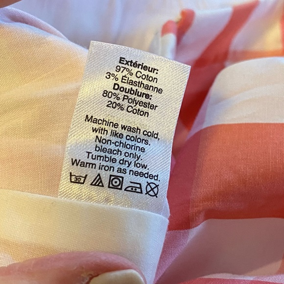 J. Crew Gingham Plaid Ruffle Skirt Pink and Orange Size 2 NWT - Picture 9 of 13